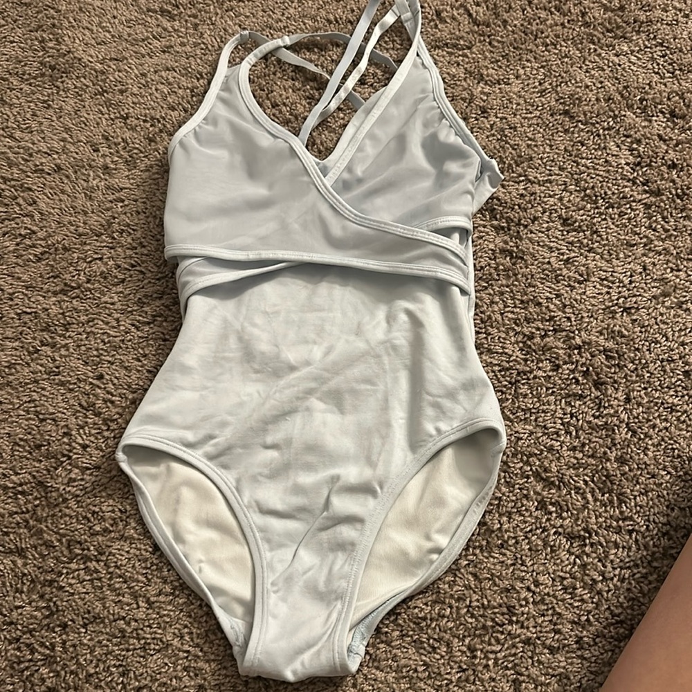 Jo+Jax leotard, size XS, color- light blue
